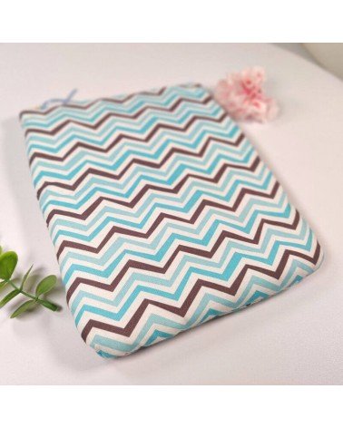 pochette molletonnée chevrons