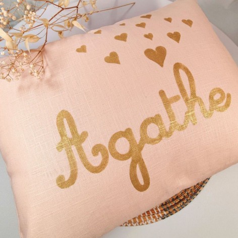 Coussin Personnalise Au Prenom De Bebe Made In France