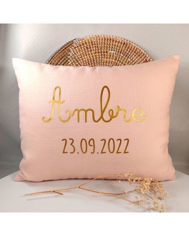 coussin de naissance personnalisé