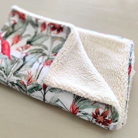 couverture naissance motif ibis