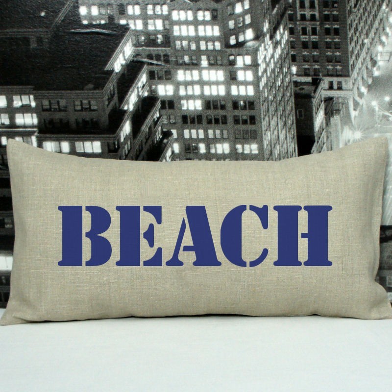 Coussin Beach en Lin 30x60 cm