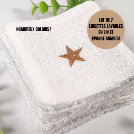 Lingettes démaquillantes lavables en coton japonais