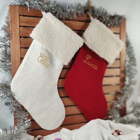 chaussette de noël personnalisable