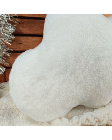 coussin nuage en éponge blanche