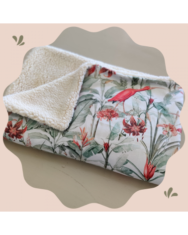 couverture naissance motif ibis