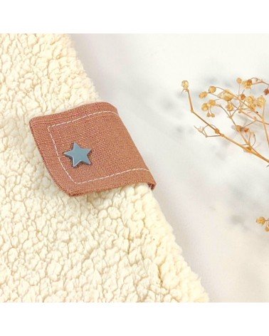 Protège carnet de santé sherpa et lin