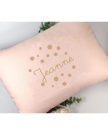 coussin personnalisé fleurs