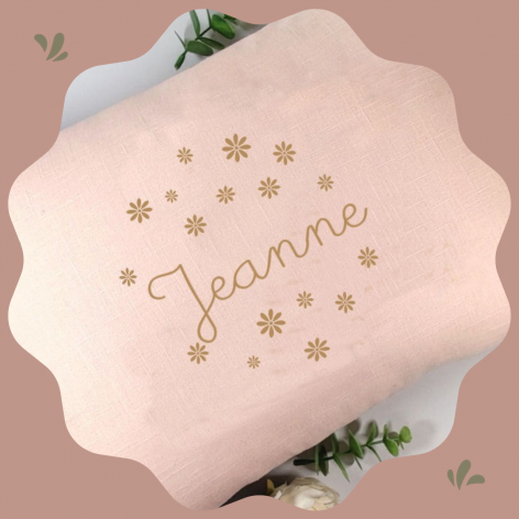 coussin personnalisé fleurs