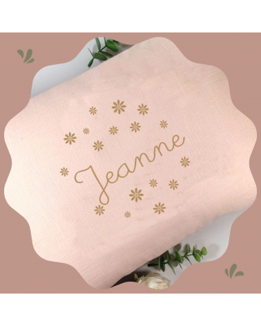 coussin personnalisé fleurs