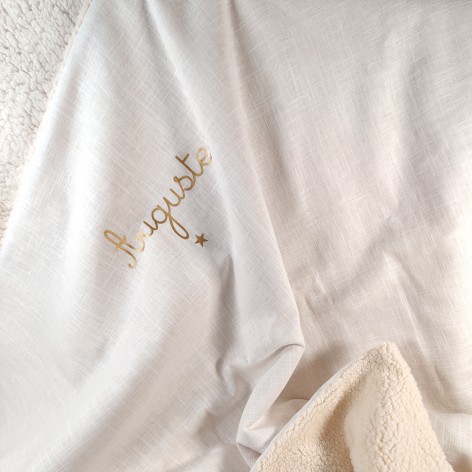 couverture de baptême personnalisée