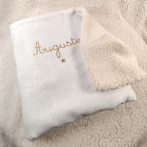 couverture de baptême personnalisée