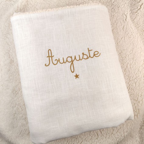 couverture de baptême personnalisée