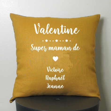 coussin personnalisé mamie fête des grand-mères