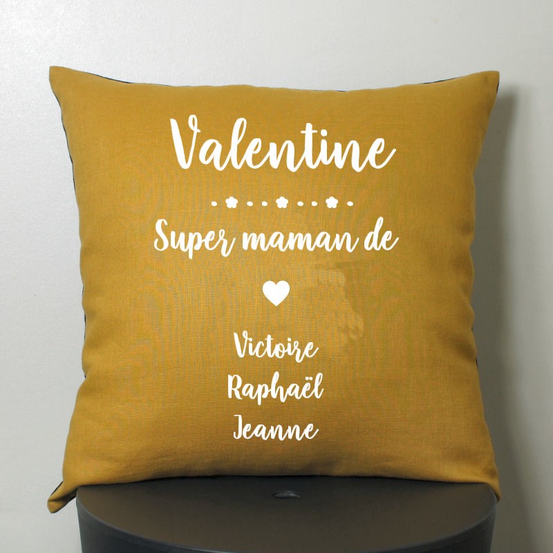 coussin personnalisé mamie fête des grand-mères