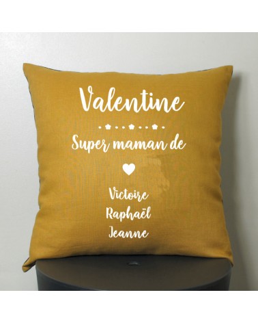 coussin personnalisé mamie fête des grand-mères