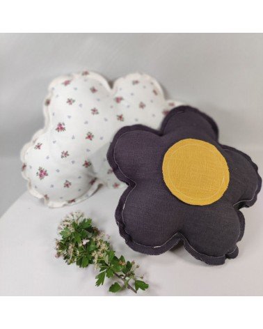 Coussin fleur pour lit cabane bébé enfant