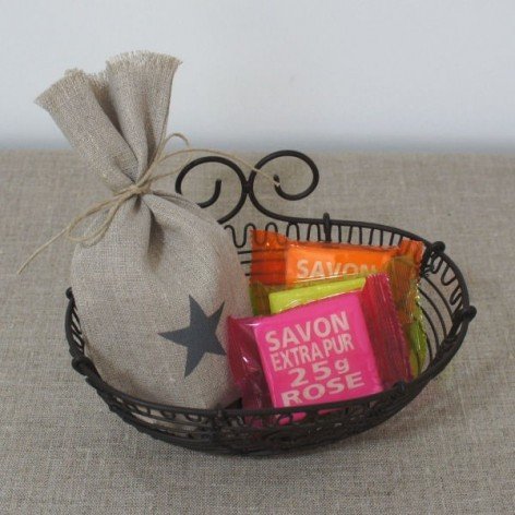 SACHET 3 SAVONS - ETOILE GRISE