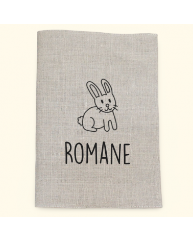 Protège carnet de santé personnalisé Lapin